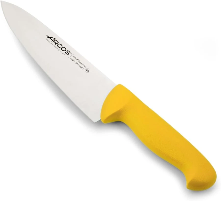 Arcos Chef amarillo 200 mm anunciado; datos discordantes