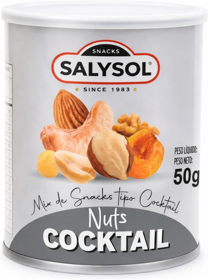 Salysol Cóctel de frutos secos y aperitivos en latas