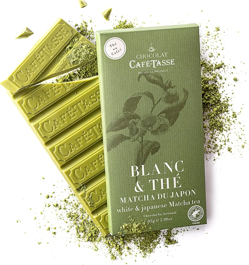 Café-Tasse Blanco y té matcha