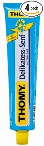 Thomy Thomy Delikatess-Senf, 4 tubos de 100 ml
