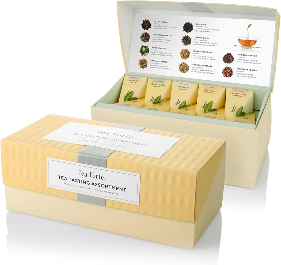 Tea Forté Caja de presentación 20 pirámides y 10 mezclas