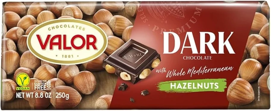 Valor Chocolate puro con avellanas enteras