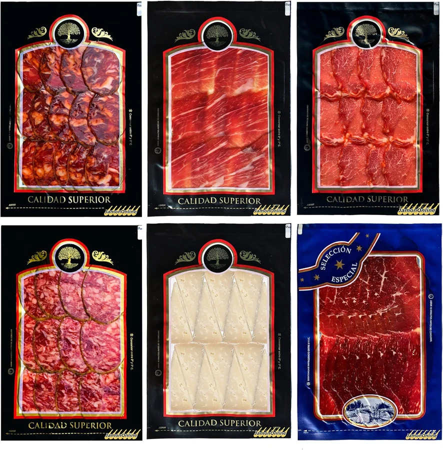 JamonOnline Lote degustación de jamón, lomo, cecina, chorizo, salchichón y queso