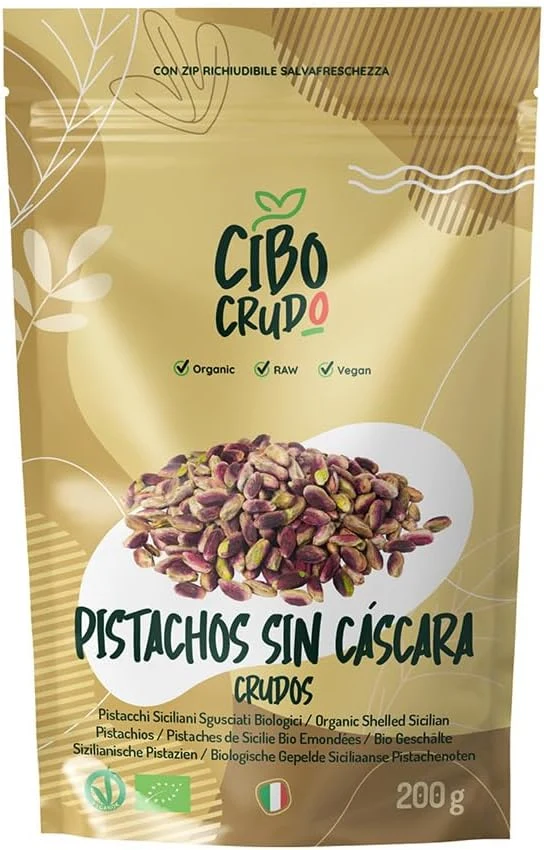 CiboCrudo Pistachos pelados crudos de Sicilia