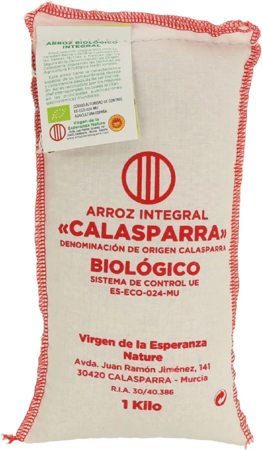 Virgen de la Esperanza Arroz integral biológico Calasparra 1 kg