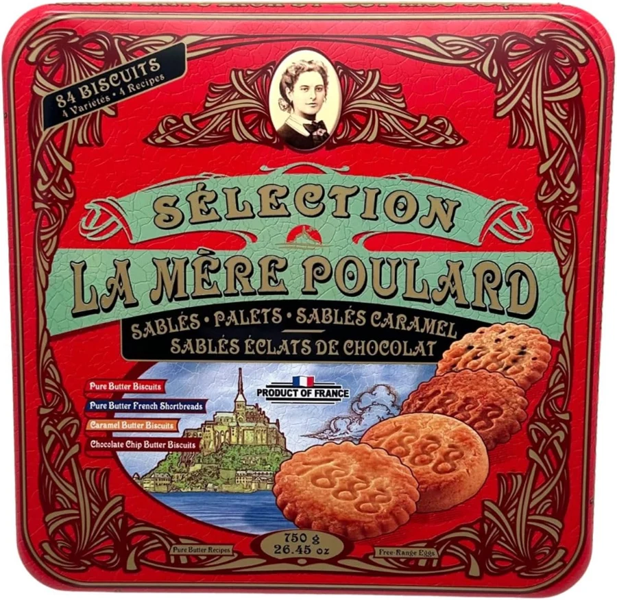 La Mère Poulard Surtido Sablés y Palets en lata 750 g