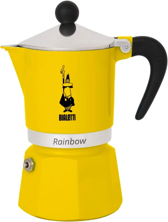 Bialetti Rainbow amarilla 3 tazas