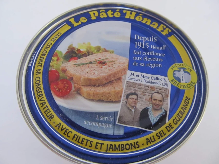 Hénaff Paté de cerdo con filetes y jamón