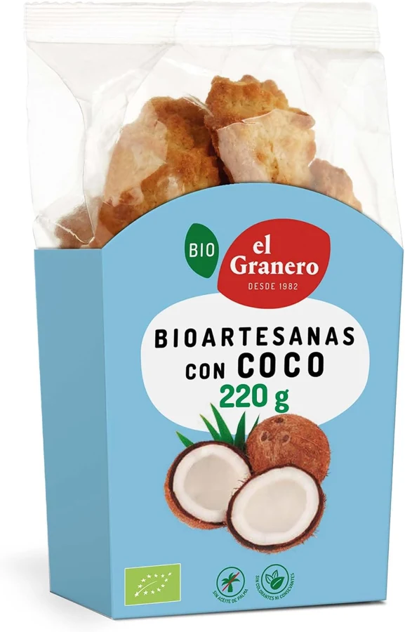 El Granero Integral Galletas artesanas con coco BIO 220 g