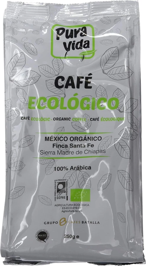 Pura Vida Ecológico Natural molido