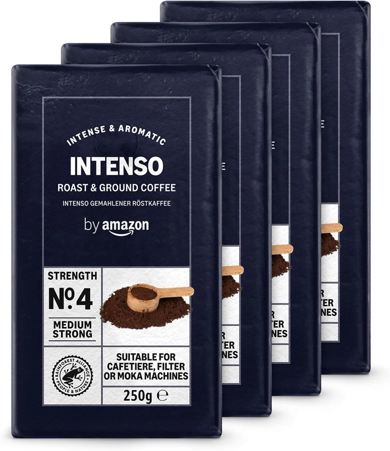 by Amazon Caffè Intenso molido natural 4 × 250 g