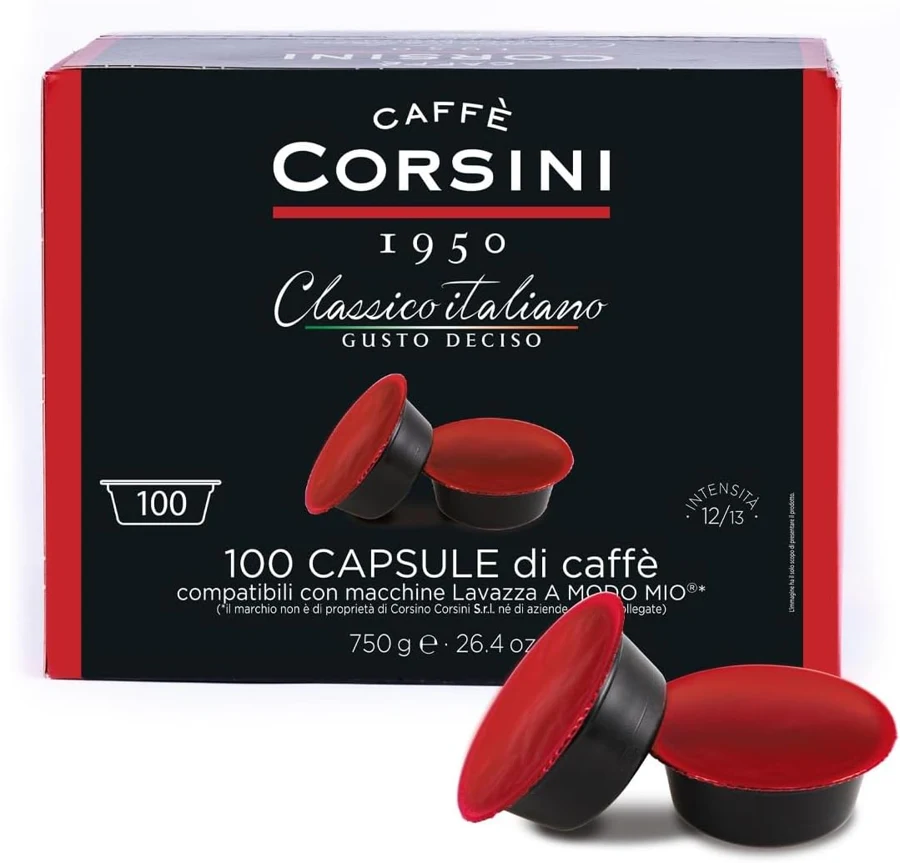 Caffè Corsini Classico Italiano A Modo Mio, 100 cápsulas