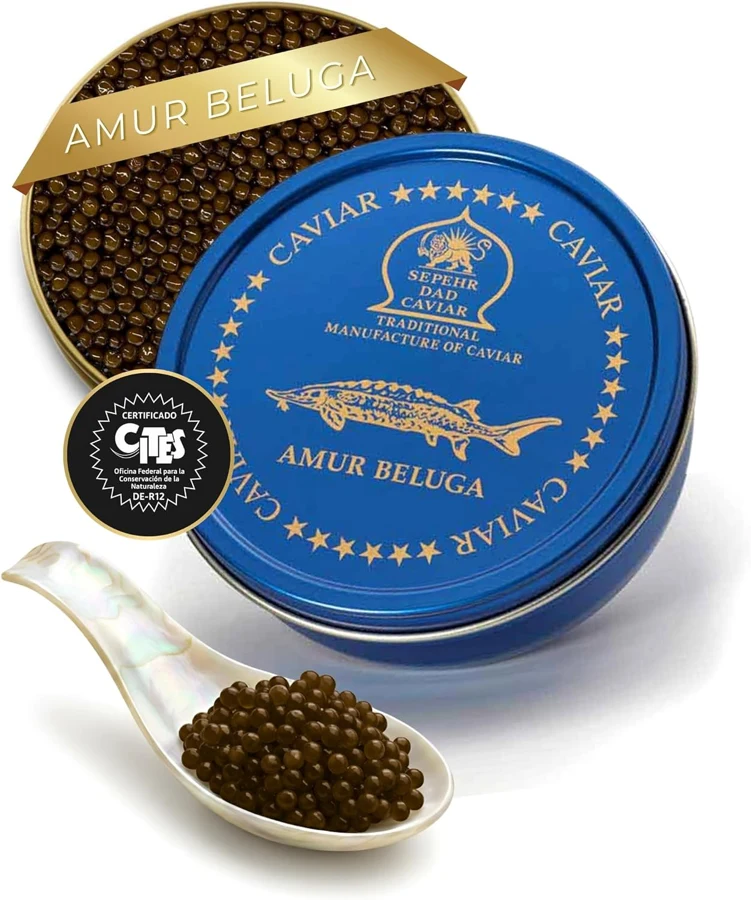 Sepehr Dad Caviar Amur Beluga clase A 30 g