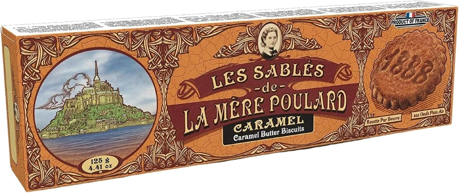 La Mère Poulard Sablés de mantequilla y caramelo 125 g