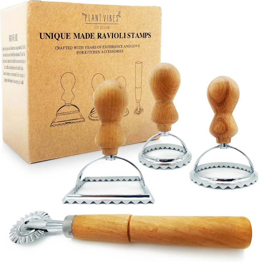 Plantvibes Juego de sellos para raviolis y ruleta