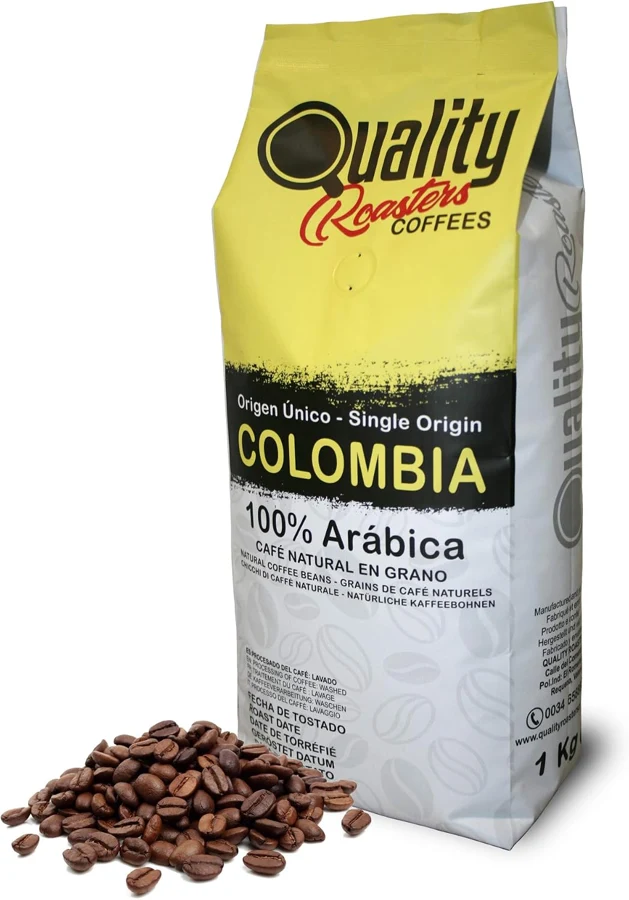 Quality Roasters Coffees Colombia arábica de tueste medio en grano