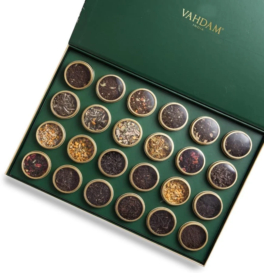 VAHDAM Set de regalo 24 variedades en latas