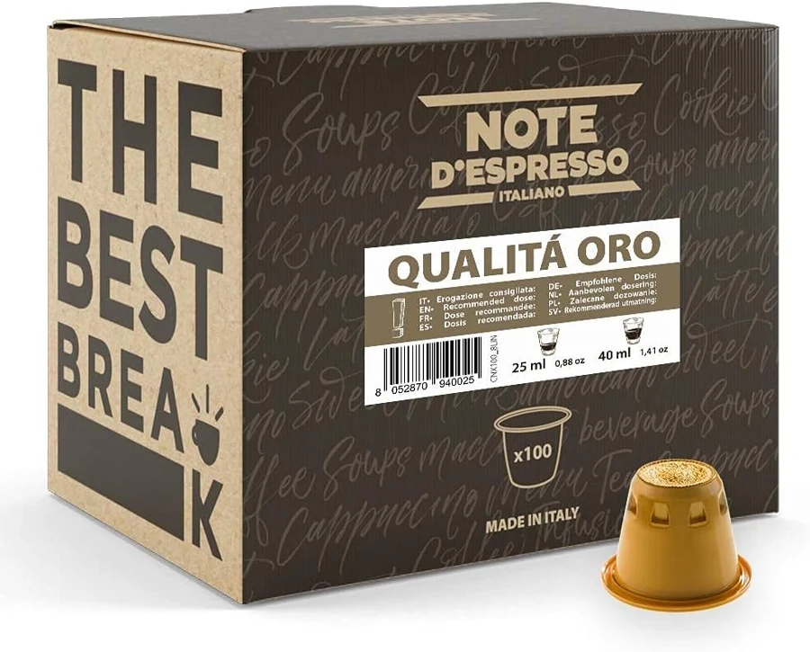 Note d'Espresso Qualità Oro 100 cápsulas