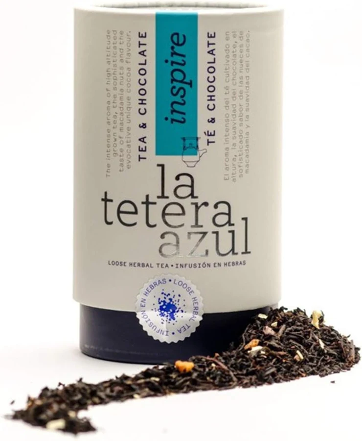 La Tetera Azul Té & Chocolate con cacao, coco y macadamia, 115 g