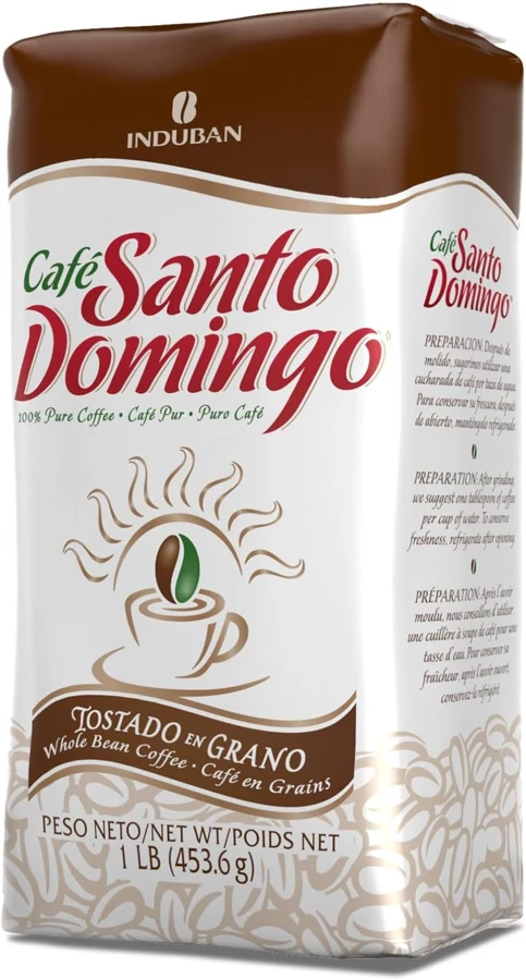 Café Santo Domingo En grano de República Dominicana 453 g