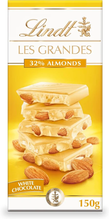 Lindt Les Grandes blanco con almendras