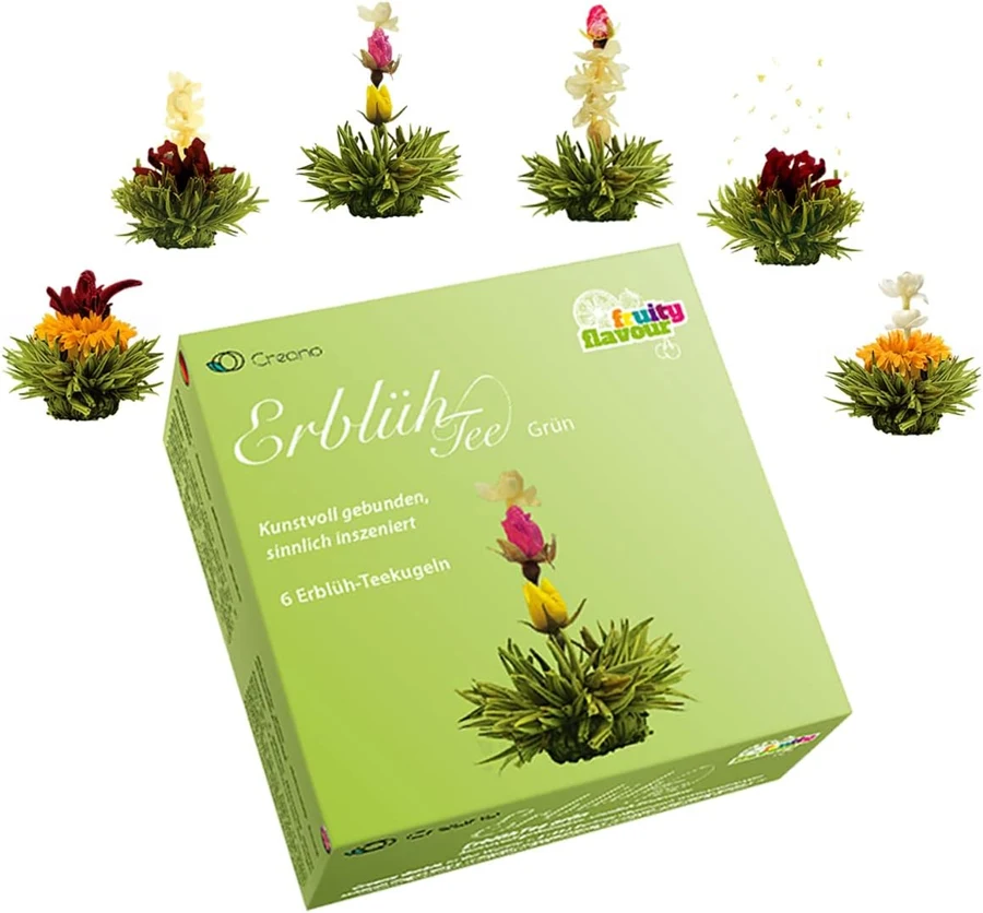 Creano Flores de té verde frutal 6 unidades