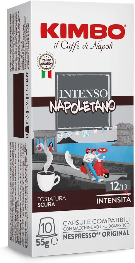Kimbo Espresso Intenso Original, 100 cápsulas