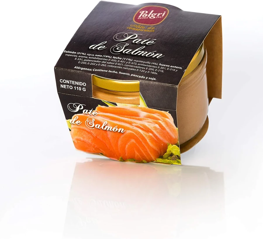 Polgri Paté de salmón, 12 frascos