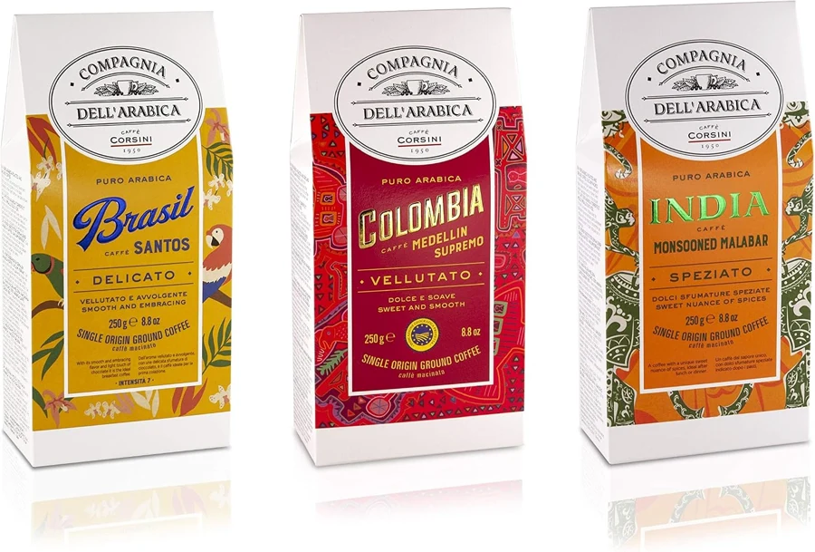 Caffè Corsini Compagnia dell’Arabica Brasil, Colombia e India