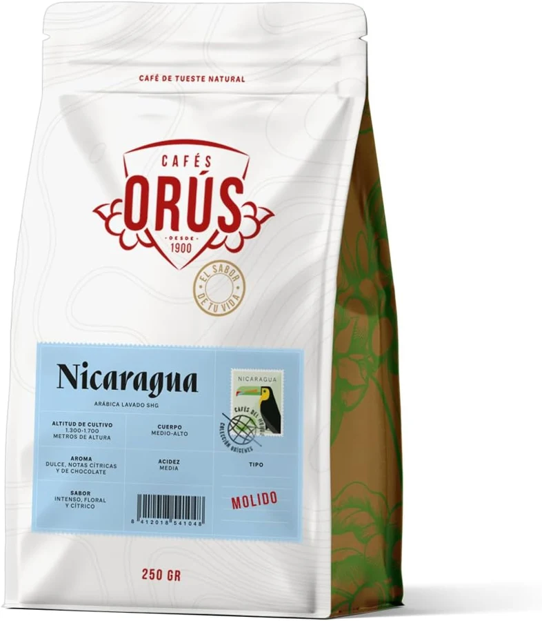 Cafés Orús Colección Orígenes Nicaragua molido