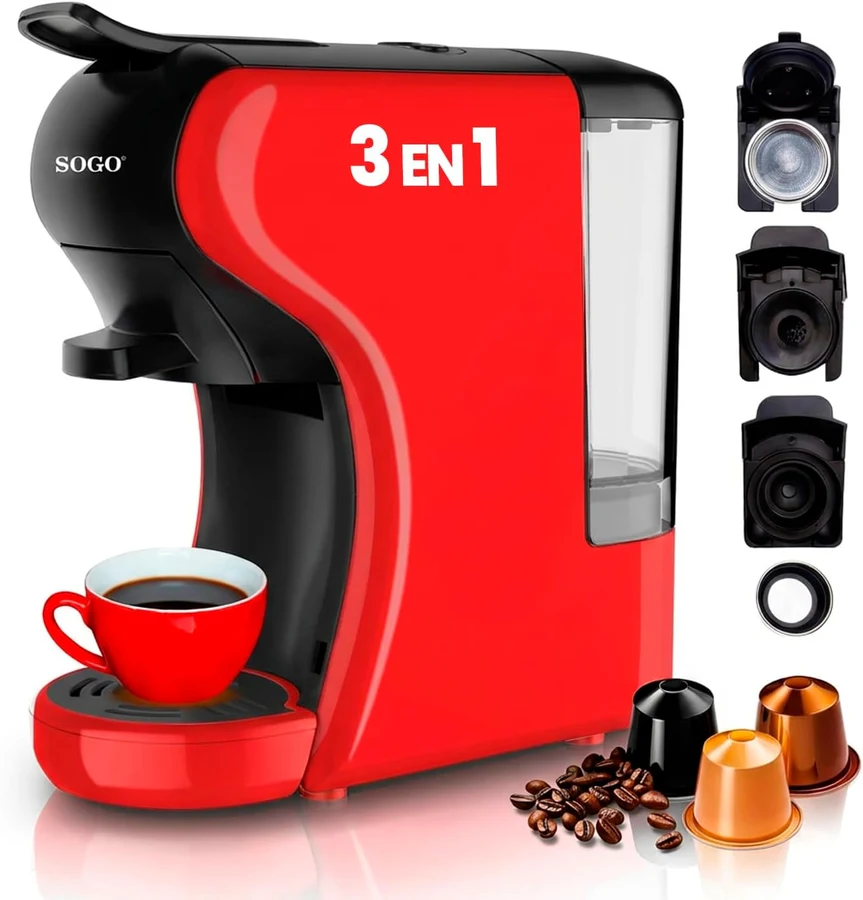 SOGO Multicápsulas 3 en 1 roja