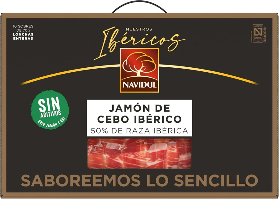 Navidul Jamón de cebo 50% raza ibérica freshpack