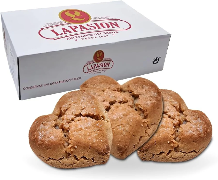 LAPASION Mini galletas de canela en forma de corazón