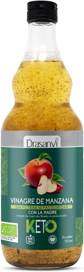 Drasanvi vinagre de manzana madre sin filtrar, 750 ml