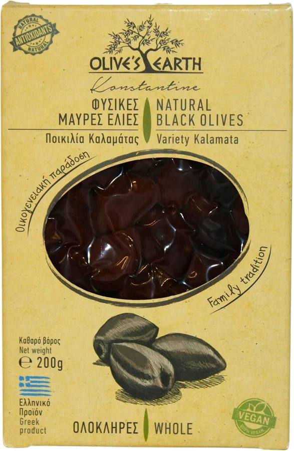 Olive's Earth Kalamata al natural: 4 × 200 g