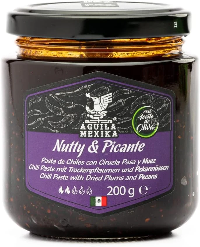 Águila Mexika Nutty & Picante, macha de ciruela y nuez