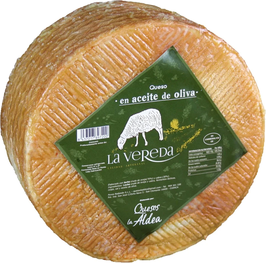 Quesos La Aldea Oveja y cabra curado en aceite