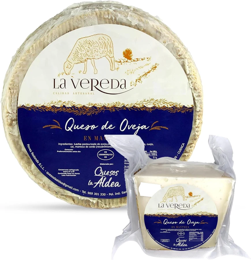 Quesos La Aldea Curado de oveja en manteca de cerdo