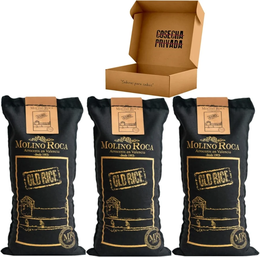 Molino Roca Old Rice Carnaroli 3 sacos de 1 kg