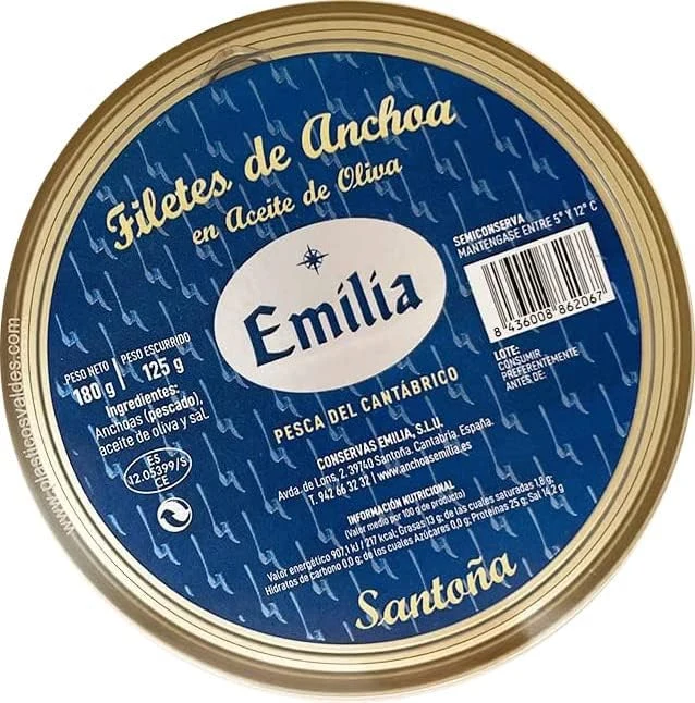 Conservas Emilia Anchoas Serie Plata en aceite de oliva