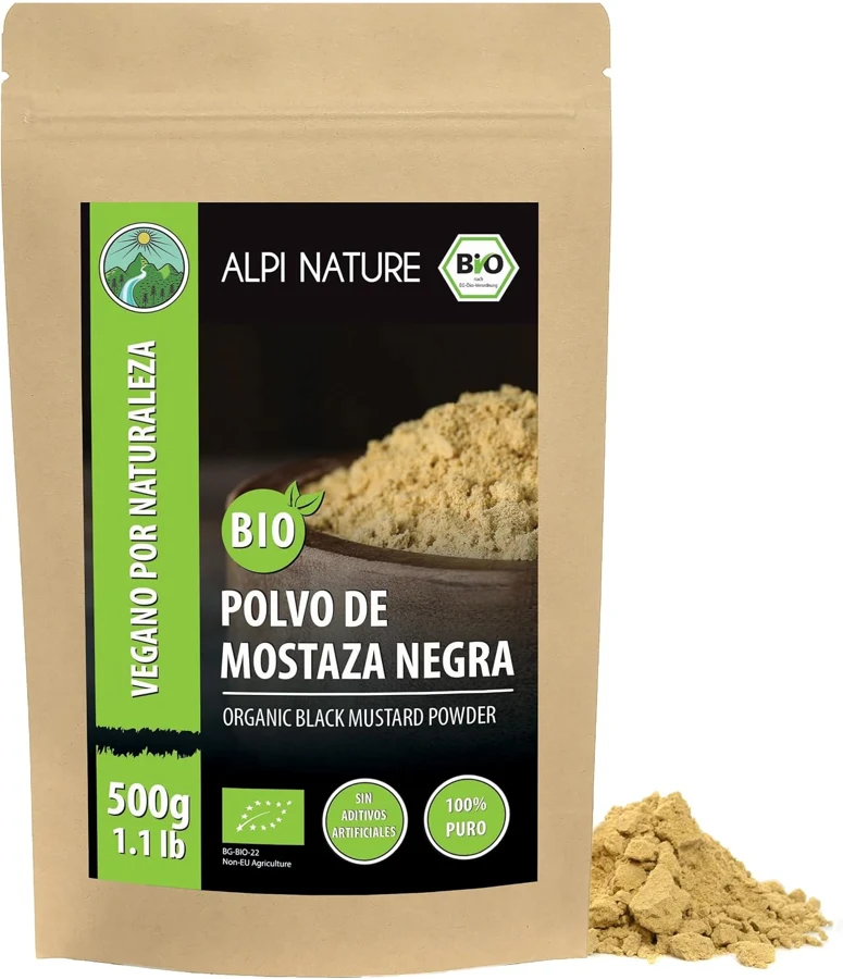 Alpi Nature Alpi Nature mostaza negra y marrón en polvo BIO, 500 g