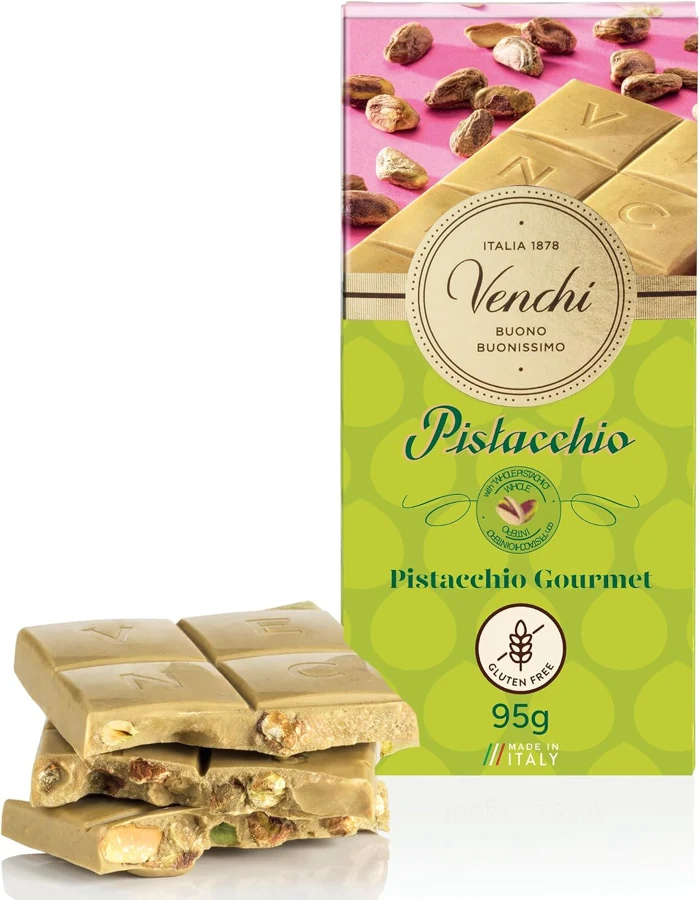 Venchi Pistacchio blanco con pistachos