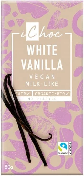 iChoc White Vanilla · envase rosa