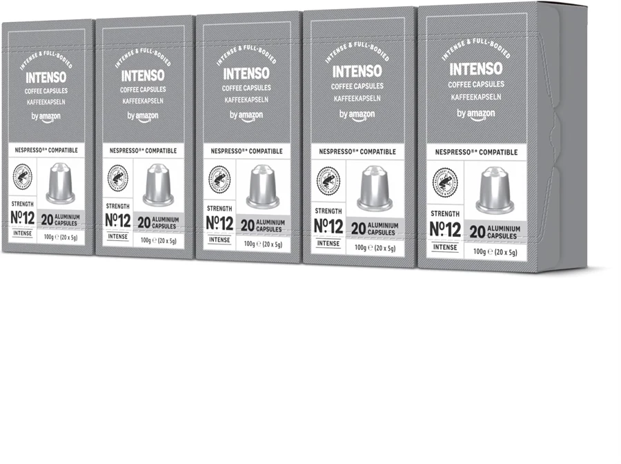 by Amazon Intenso aluminio 100 cápsulas