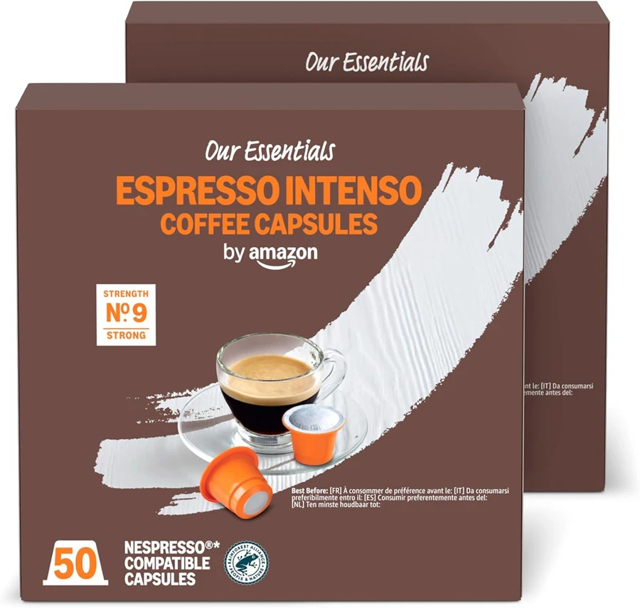 by Amazon Espresso Intenso 100 cápsulas