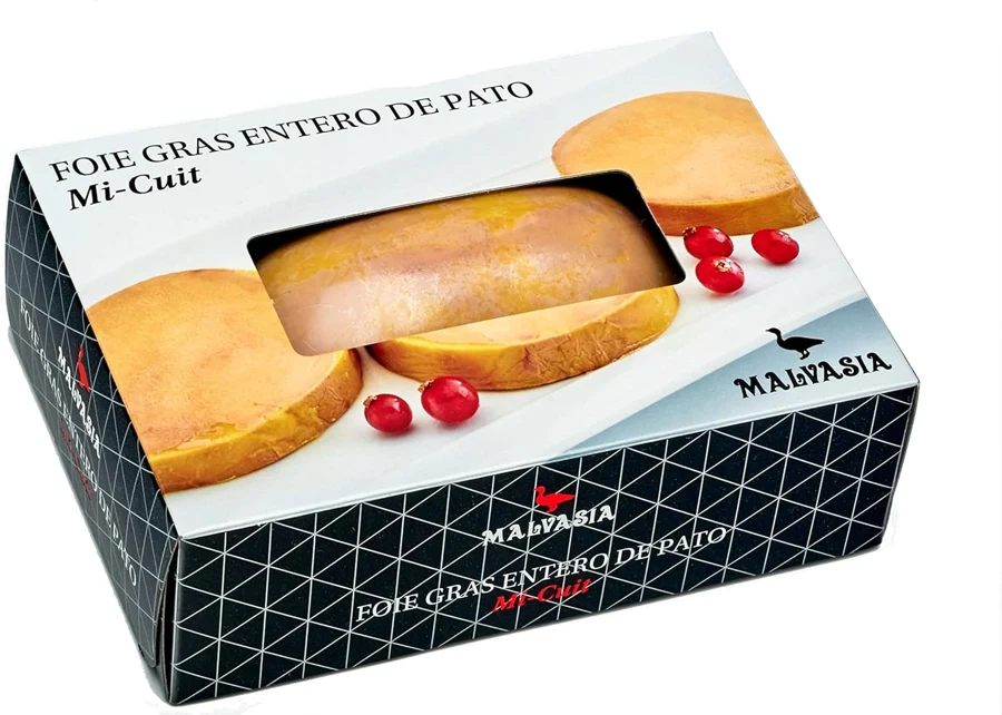 Malvasía Foie gras entero mi-cuit estuchado, 250 g