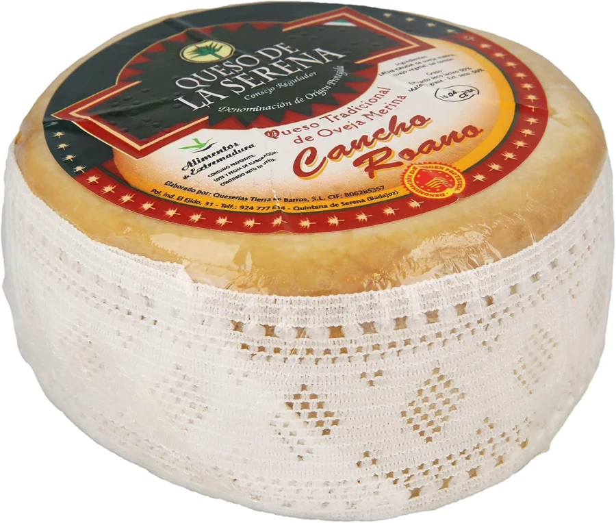 Cancho Roano Torta de La Serena de oveja merina