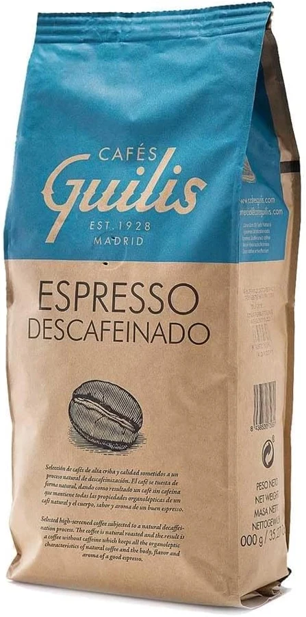 Cafés Guilis Descafeinado Intenso en grano