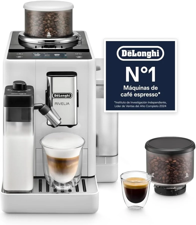 De’Longhi Rivelia blanca, 16 bebidas