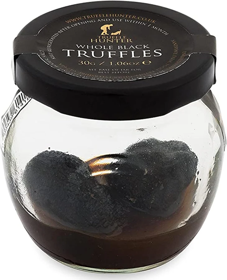 TruffleHunter Trufas negras enteras en salmuera, 30 g